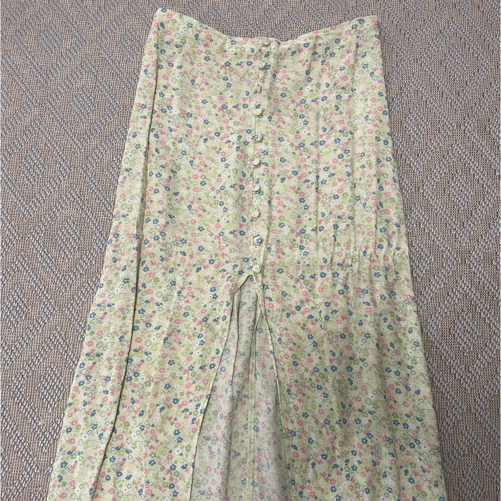 Midi Skirt with flowers, Size XS